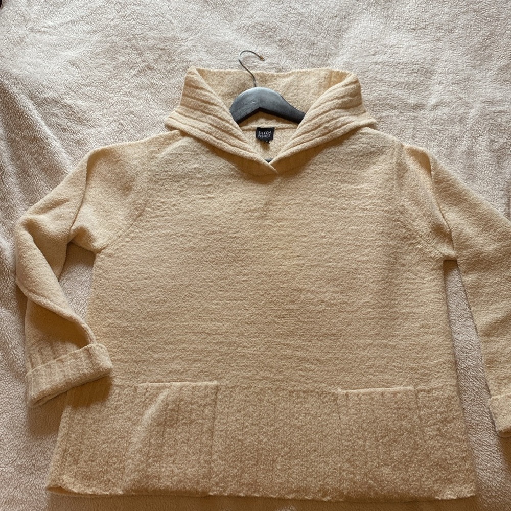 Eileen Fisher winter white pullover sweater